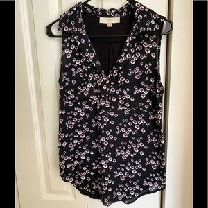 LOFT dandelion mixed media pocket shell